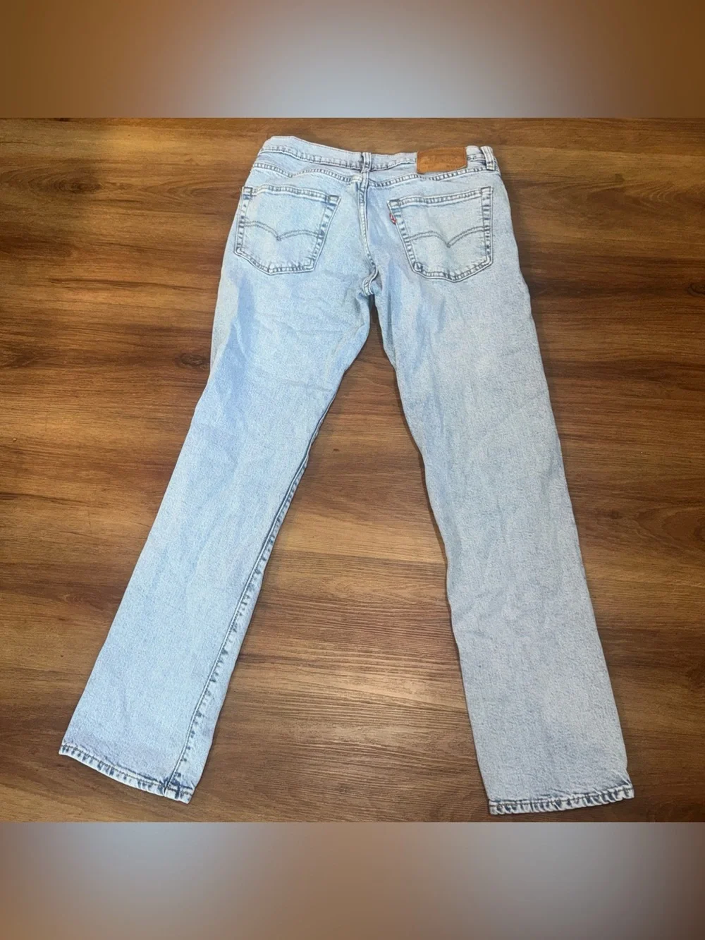 Levis 511 Slim Fit Jeans Mens 32x32 Light Wash Blue Stretch Denim